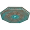 Ekena Millwork Spring Octagonal Medallion (Canopies up to 3"), 29 1/8"OD x 2 1/4"ID x 1 1/8"P, Copper Green Patina CM30SPCGS - alternate 3